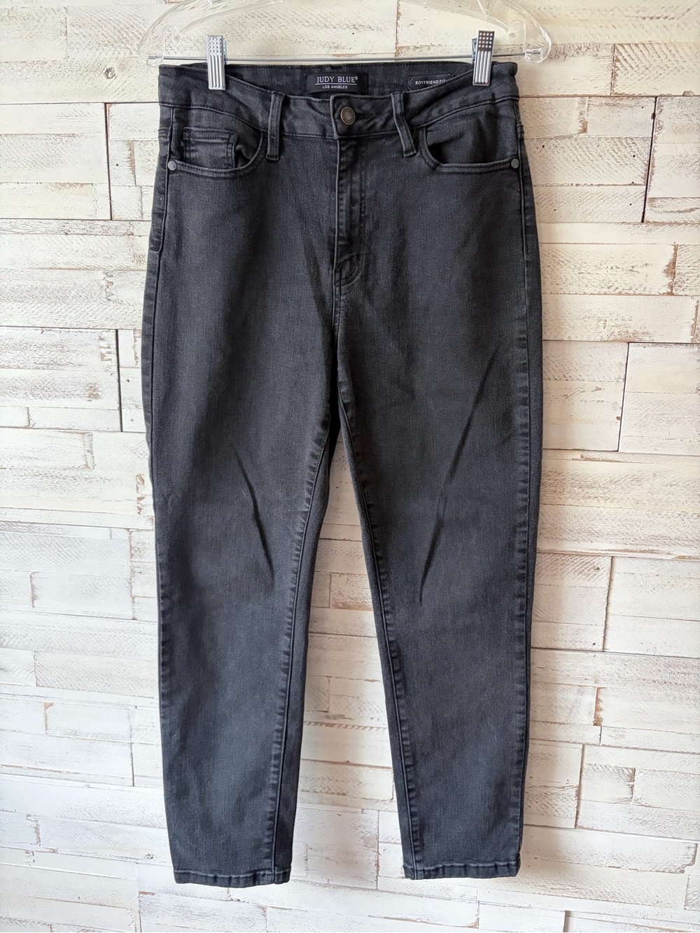Judy Blue black denim boyfriend fit jeans 9 29